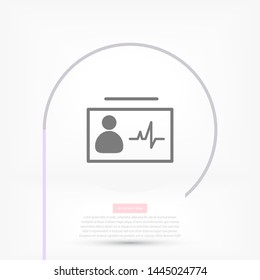 Identification card icon . Lorem Ipsum Illustration design