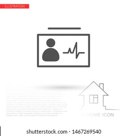 Identification card icon . Lorem Ipsum Illustration design