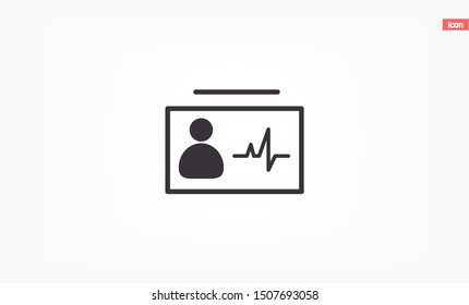 Identification card icon . Lorem Ipsum Illustration design