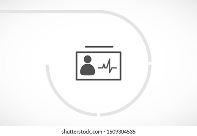 Identification card icon . Lorem Ipsum Illustration design