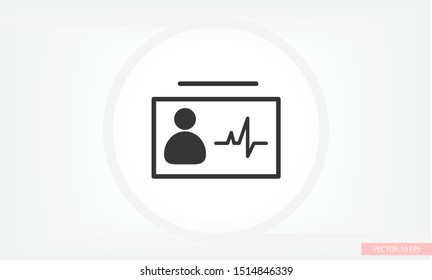 Identification card icon . Lorem Ipsum Illustration design
