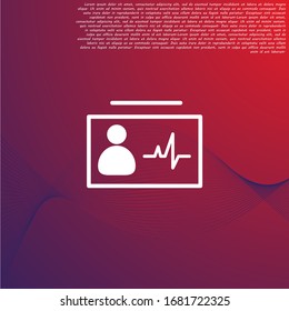 Identification card icon . Lorem Ipsum Illustration design