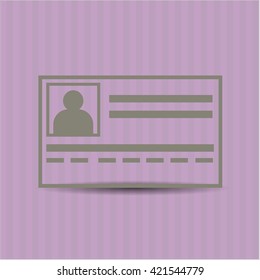 Identification Card icon or symbol