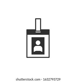 Identification card Icon template color editable. Id card symbol vector sign isolated for graphic and web design.