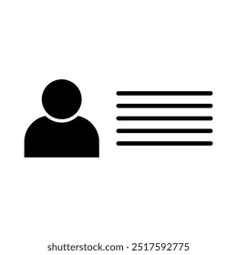 Identification card icon  Vector Illustration template 