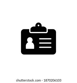 Identifizierungskarte-Symbol für die Website