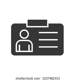 identification card ID vector icon