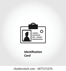 Identifizierungskarte, einzelne Vektorsymbol, Geschäftselement