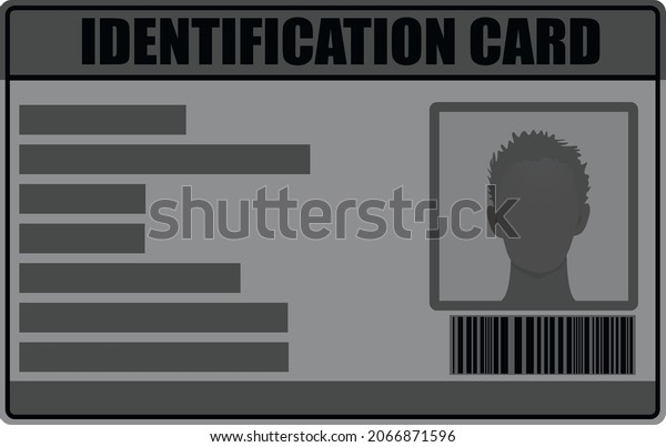 Identification card\
template. vector\
illustration
