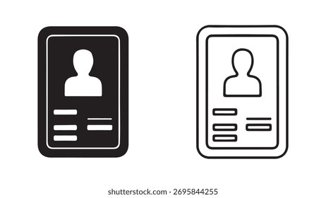 Identitätskarte mit transparentem Hintergrund