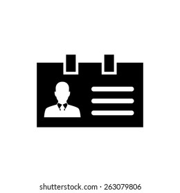 Identification card - vector icon