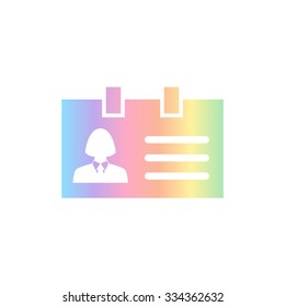 Identification card -  vector icon