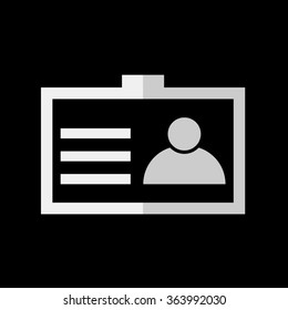 Identification card -  vector icon