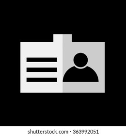Identification card  - vector icon