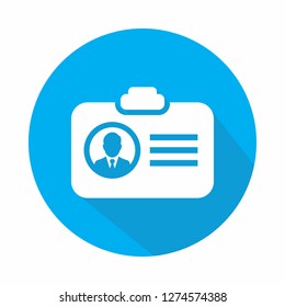 identification card vector icon illustration