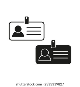 Identification card. Vector illustration. EPS 10.