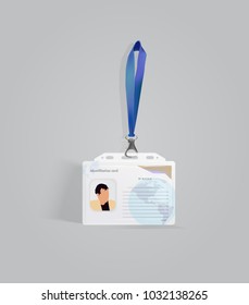 Identification cards. Isolated image. Realistic image. Vector illustration