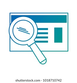 identification document with magnifying glass