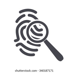 identification fingerprint icon