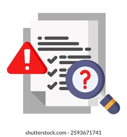 Identification Icon in Flat Color Style. Simple Vector Design. Simple Vector Flat Icon