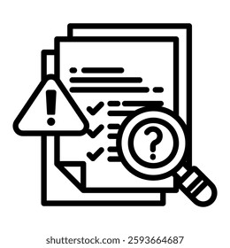 Identification Icon in Glyph Style. Simple Vector Design. Simple Vector Glyph Icon