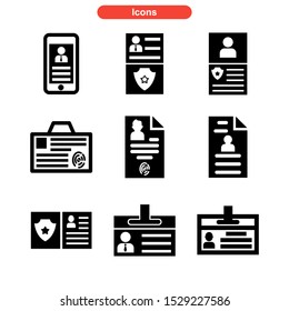 identification icon isolated sign symbol vector illustration - Collection of high quality black style vector icons
