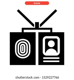 identification icon isolated sign symbol vector illustration - high quality black style vector icons
