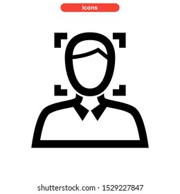 identification icon isolated sign symbol vector illustration - high quality black style vector icons
