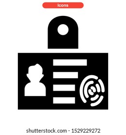 identification icon isolated sign symbol vector illustration - high quality black style vector icons
