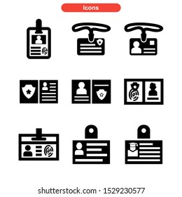 identification icon isolated sign symbol vector illustration - Collection of high quality black style vector icons
