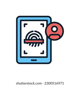 Identification icon in vector. Illustration