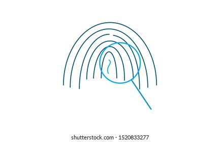 Identification icon  vector illustration used for website.