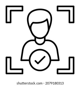 Identification icon vector image. Can also be used for web apps, mobile apps and print media.