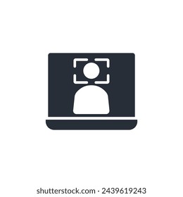 identification icon. vector.Editable stroke.linear style sign for use web design,logo.Symbol illustration.