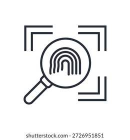 Icono de la Identificación. Vector. Trazo editable. signo de estilo lineal para uso Diseño web, logotipo. Ilustración de símbolo.