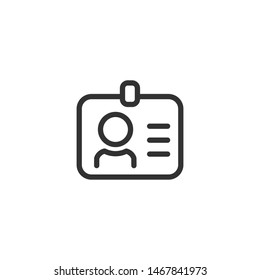 Identification  - Line Vector Icon