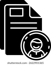 Identification Line vector Icon Design