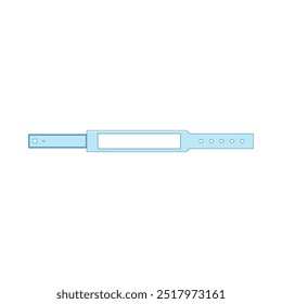 identificação médico pulseira cartoon. segurança de saúde, condição de alergia, diabetes epilepsia identificação médico pulseira sinal. isolado símbolo vetor ilustração