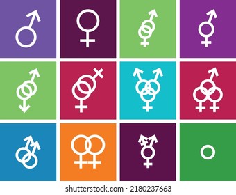 identification symbols table gender identities