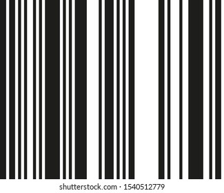 Identification system scanning. Vector background. Barcode icon symbol. Web icon. Vector art. Business presentation. Modern line art pattern with black line on white background. Business background.