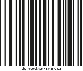 Identification system scanning. Vector background. Barcode icon symbol. Web icon. Vector art. Business presentation. Modern line art pattern with black line on white background. Business background.
