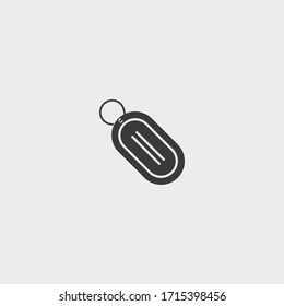 identification tokens icon. identification tokens vector on gray background