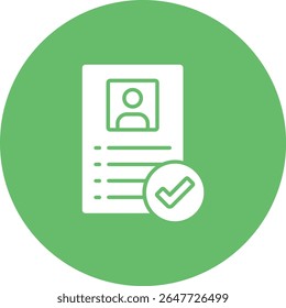 Ícone do vetor de identificação. Pode ser usado para impressão, aplicativos móveis e da Web.