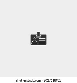 Identification vector icon illustration sign