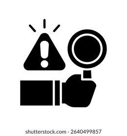 Identify Icon Glyph Vector Illustration