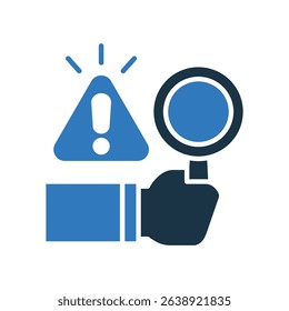 Identify Icon Mixed Vector Illustration