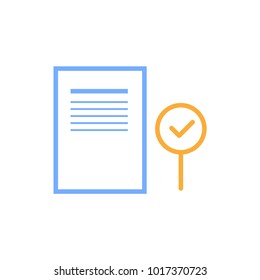 Identify icon. Vector. Illustration.