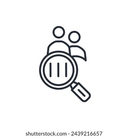 icono de identificación. vector.Trazo editable.signo de estilo lineal para el uso de diseño web,logo.Ilustración de símbolo.