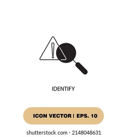 identify icons  symbol vector elements for infographic web