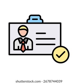 Identificar la colección de Vector de iconos de color lineal